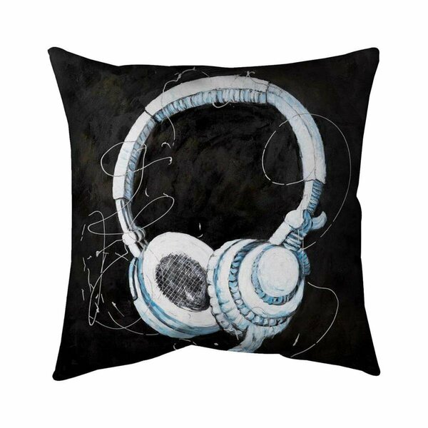 Fondo 20 x 20 in. Headphones-Double Sided Print Indoor Pillow FO2774069